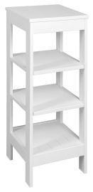 AQUALINE ETIDE polcos állvány, 36x86x36cm, matt fehér