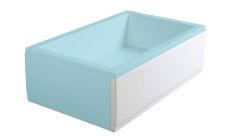 POLYSAN DEEP PLAIN sarok előlap, 140x36cm, balos