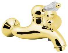 KIRKÉ kádtöltő csaptelep zuhanyszett nélkül, kristály karral, arany