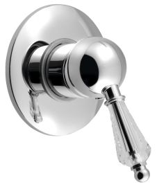 KIRKÉ falba süllyesztett csaptelep, 1-irányú váltóval, kristály karral, króm