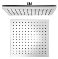 Fejzuhany, szögletes, 250x250mm, ABS/króm