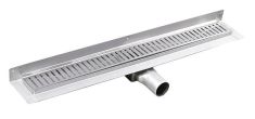 GELCO MANUS INOX padlóösszefolyó ONDA rosttal, fal éléhez, 950x112x55mm