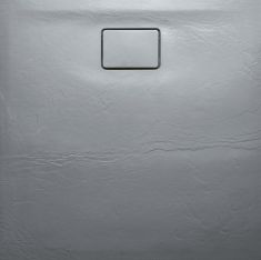 POLYSAN ACORA öntöttmárvány zuhanytálca, 90x90x3,5cm, szürke