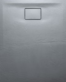 POLYSAN ACORA Öntöttmárvány zuhanytálca, 100x80x3,5cm, szürke