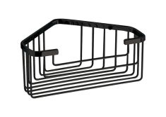 Gedy SMART fürdőszoba sarokpolc, 20x8x15.1 cm, fém, matt fekete, 2483-14