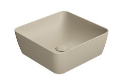 GSI SAND Mosdó, pultra helyezhető, 38x14x38cm, matt krétafehér