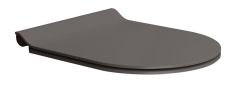GSI SLIM soft close WC-ülőke, matt barna/króm
