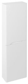 MEDIENA állószekrény 2 ajtóval, balos/jobbos, 40x140x20cm, matt fehér