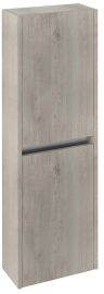 NIRONA állószekrény, 2 ajtóval, balos/jobbos, 40x140x20cm, mokka tölgy