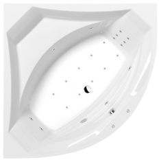 POLYSAN ROSANA kád, Hidro Air rendszerrel, 140x140x49cm