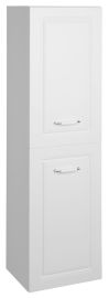 Aqualine FAVOLO magas fürdőszoba szekrény, szennyestartóval, 40x150x31 cm, matt fehér, FV160
