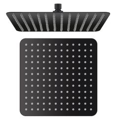 Sapho fejzuhany, szögletes, 30x30 cm, matt fekete, SL101