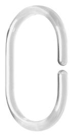 AQUALINE függönytartó karika, 12db/csomag, transzparent/műanyag