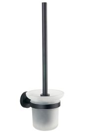 AQUALINE SAMBA WC-kefe tartó, fekete