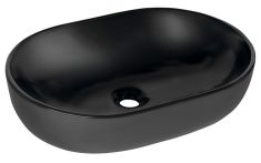 CALEO kerámiamosdó, 59x41,5x14cm, matt fekete