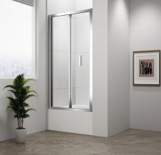 POLYSAN DEEP zuhanyajtó kádperemre, 1000x1650mm, transzparent üveg