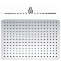 SLIM fejzuhany, téglalap, 400x300mm, inox