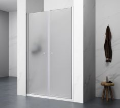 AQUALINE PILOT duplaszárnyas nyílóajtó, 900mm, matt üveg