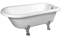 POLYSAN Victoria kád 170x75, króm lábbal 68122 Sapho