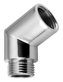 Köztes darab gégecsőhöz kádra, 1/2', króm