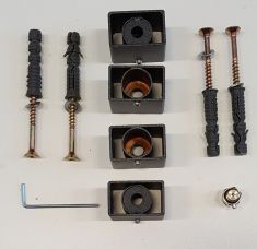 Tatralák rögzítőkészlet DENALI DN613A radiátorhoz, antracit