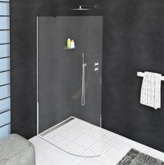 POLYSAN MODULAR SHOWER Fix íves zuhanyfal, 1107mm, R550