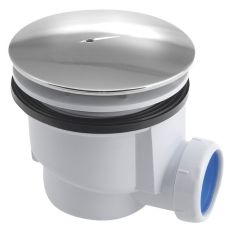 AQUALINE zuhanytálca szifon, ABS, króm