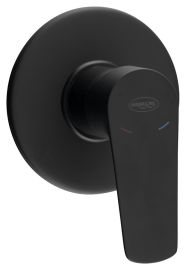 AQUALINE LOTTA falba süllyesztett zuhanycsaptelep, 1-irányú, fekete