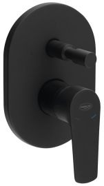 AQUALINE LOTTA falba süllyesztett zuhanycsaptelep, 2-irányú, fekete