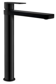 AQUALINE DAPHNE magasított mosdócsaptelep leeresztő nélkül, fekete