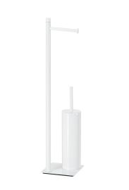 TRILLY GEDY álló WC-kefe és WC-papírtartó, matt fehér