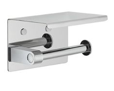 WC papírtartó polccal, króm