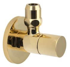 sarokszelep rozettával, 1/2'x 3/8', arany