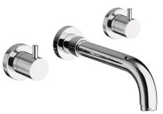 AIRTECH Falra szerelhető 3 részes mosdó csaptelep, króm 452 Sapho