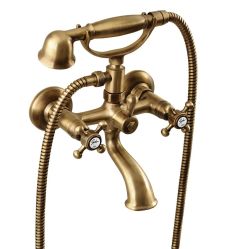 Reitano ANTEA kádtöltő csaptelep, zuhannyszettel, bronz 3016