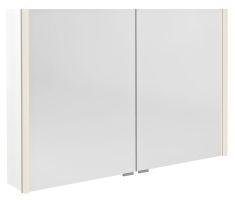 ALIX tükrösszekrény LED világítással, 106x70x17,5cm, fényes fehér
