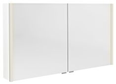 ALIX tükrösszekrény LED világítással, 126x70x17,5cm, fényes fehér