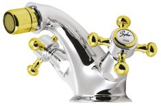 ANTEA Bidé csaptelep automata lefolyóval, króm/arany 3182 Sapho