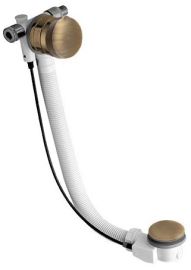 POLYSAN kád le- és túlfolyó, kádtöltővel, automata, 775mm, dugó átm:72mm, bronz