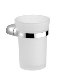 MIDA fogkefetartó, tejüveg/króm