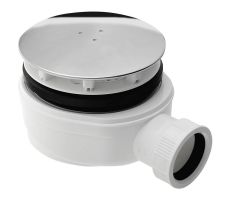 Zuhanytálca szifon, extra slim, 90mm, ABS, króm