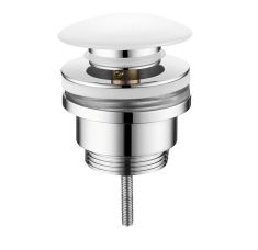 klik-klak mosdólefolyó, 5/4“, fehér