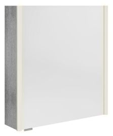 ALIX tükrösszekrény LED világítással, 66x70x17,5cm, ezüst tölgy