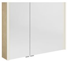 ALIX tükrösszekrény LED világítással, 96x70x17,5cm, bardíni szilva