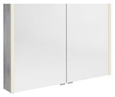 ALIX tükrösszekrény LED világítással, 106x70x17,5cm, ezüst tölgy