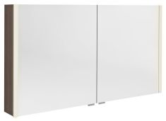 ALIX tükrösszekrény LED világítással, 126x70x17,5cm, rusztikus fenyő