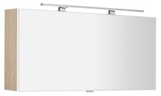 CLOE tükrösszekrény LED világítással, 120x50x18cm, bardíni szilva