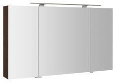 MIRRÓ tükrösszekrény LED világítással, 120x70x16cm, rusztikus fenyő