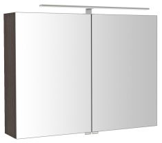 RIWA tükrösszekrény LED világítással, 81x70x17cm, rusztikus fenyő