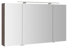 RIWA tükrösszekrény LED világítással, 121x70x17cm, rusztikus fenyő